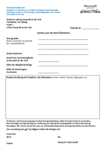 Antrag auf Projektförderung von Wohlfahrtsverbänden, gemeinnützigen Stiftungen, karitativen Einrichtungen, Selbsthilfegruppen und Ähnliche Antrag auf Projektförderung von Wohlfahrtsverbänden, gemeinnützigen Stiftungen, karitativen Einrichtungen, Selbsthilfegruppen und Ähnliche