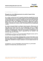 Übergabe des ersten Willkommensortes im Land der Tausend Teiche - „Horst“ wird in Dreba übergeben Übergabe des ersten Willkommensortes im Land der Tausend Teiche - „Horst“ wird in Dreba übergeben