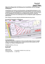 Allgemeinverfügung über die Widmung eines Grundstückes nach § 6 Thüringer Straßengesetz Allgemeinverfügung über die Widmung eines Grundstückes nach § 6 Thüringer Straßengesetz