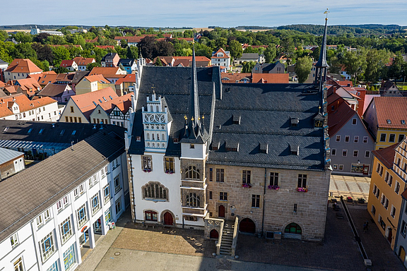 Spätgotisches Rathaus der Stadt Neustadt an der Orla